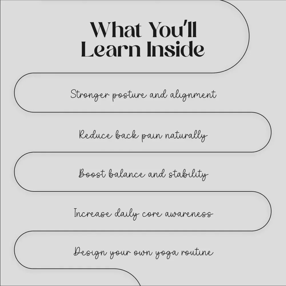 Strong from the Inside Out: Building Core Strength with Yoga | Yoga eBook, Digital Download, Core Strength Guide, Fitness & Wellness Checklist