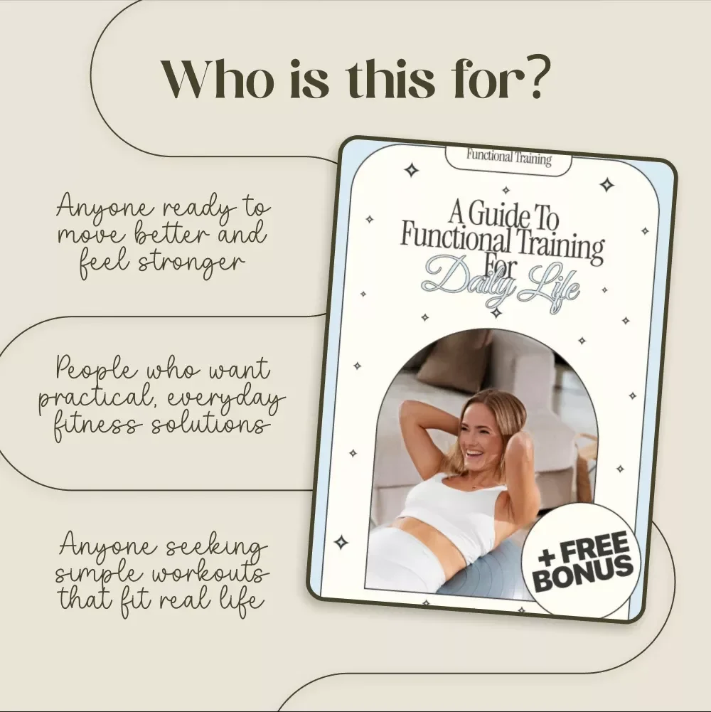 A Guide to Functional Training for Daily Life | Functional Fitness eBook for Beginners & Advanced | Digital Download Workout Guide for Real-Life Strength, Mobility & Core Stability