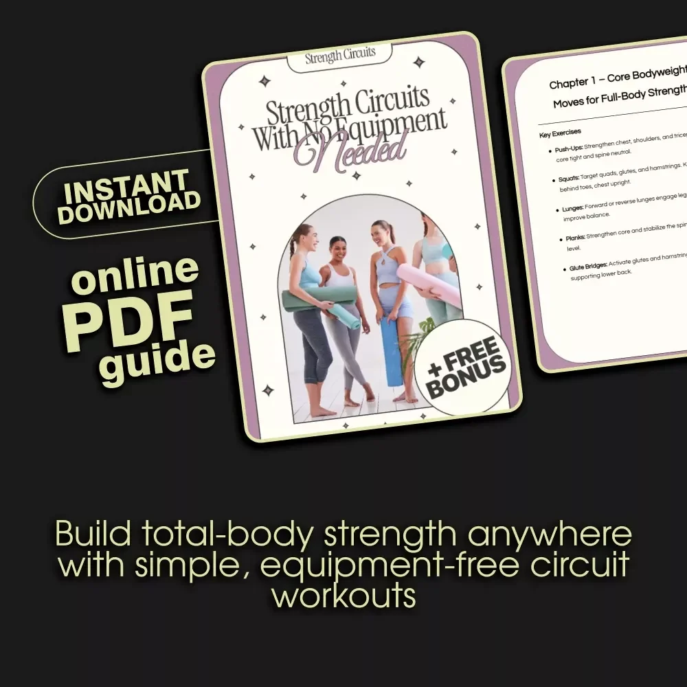Strength Circuits With No Equipment Needed | Bodyweight Strength Training Guide | Strength Circuits You Can Do Without Equipment | Digital Fitness eBook