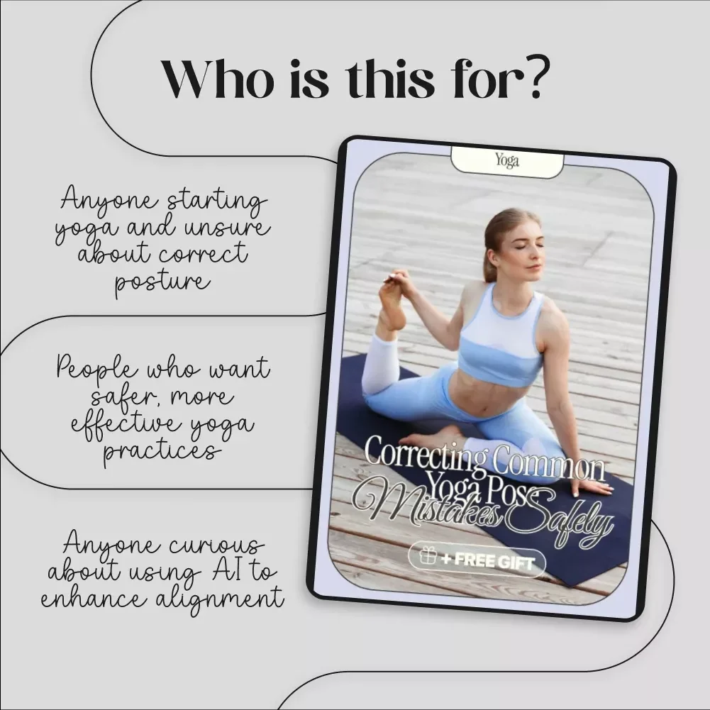Correcting Common Yoga Pose Mistakes Safely | Yoga Alignment eBook | Digital Download Guide for Beginners and Instructors | Improve Posture, Prevent Injuries, Enhance Practice