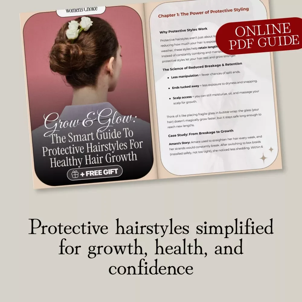 Grow & Glow: The Smart Guide to Protective Hairstyles for Healthy Hair Growth | Digital Download eBook & Hair Care Guide