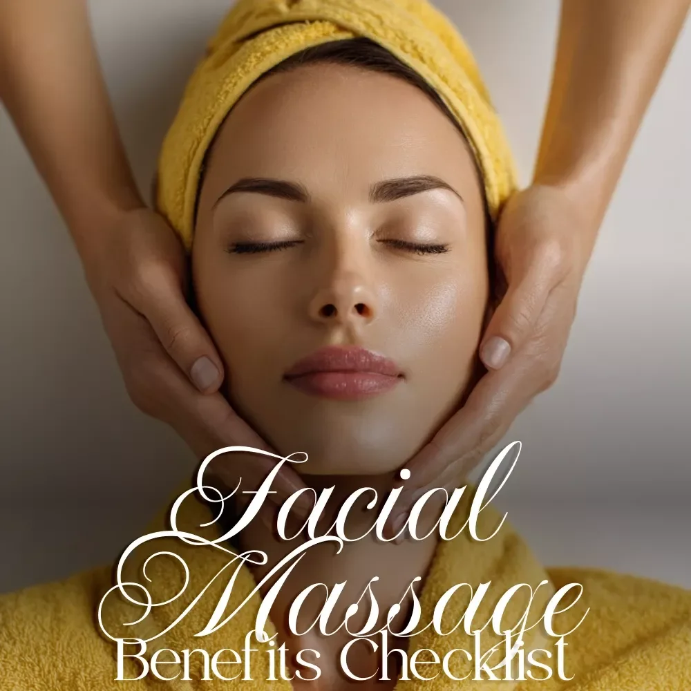 The Facial Massage Benefits Checklist | Digital Skincare Guide, eBook & Self-Care Routine for Radiant, Youthful Skin