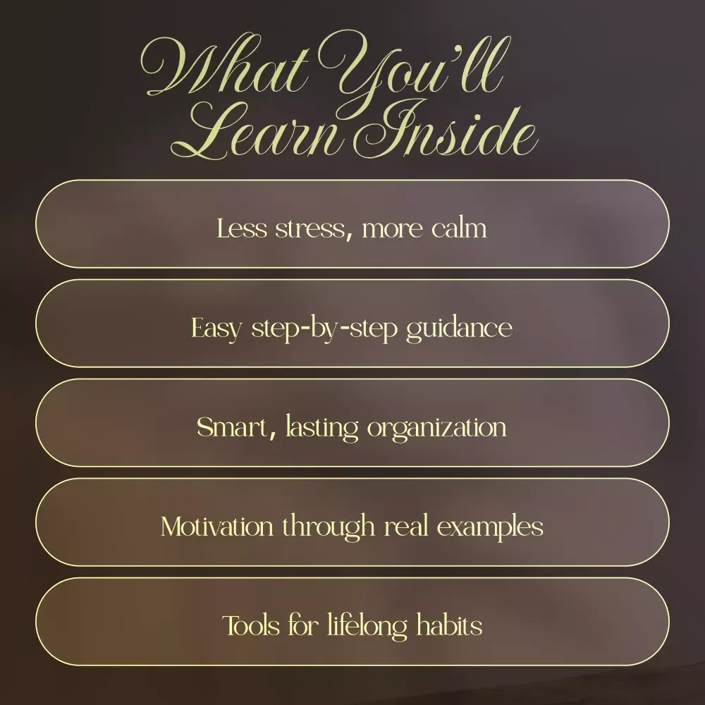 How to Declutter Your Home for Calm, Space, and Simplicity | Digital eBook Guide | Decluttering Checklist, Organization Tips & Minimalist Lifestyle Inspiration