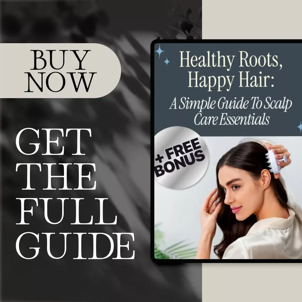 Healthy Roots, Happy Hair: A Simple Guide to Scalp Care Essentials | Digital Download eBook | Scalp Care Guide, Hair Growth Tips, Self-Care Checklist