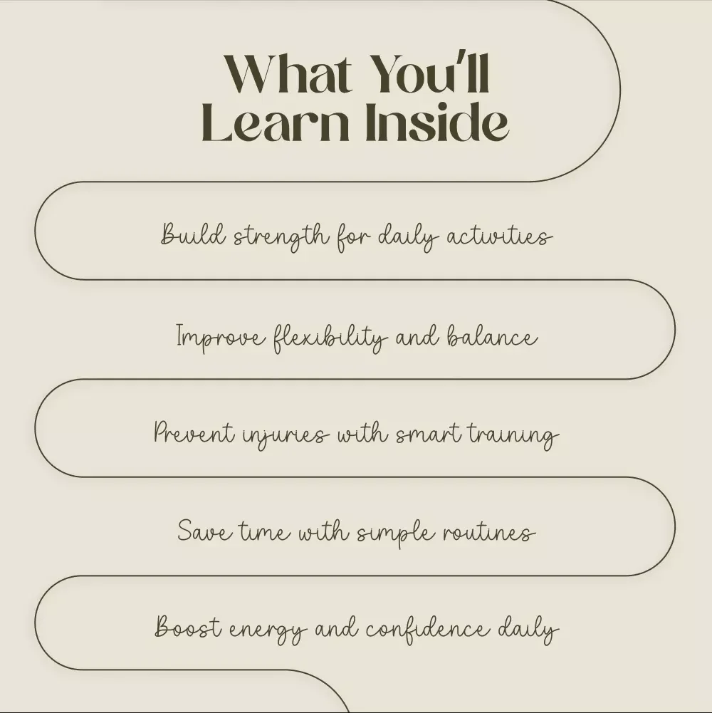 A Guide to Functional Training for Daily Life | Functional Fitness eBook for Beginners & Advanced | Digital Download Workout Guide for Real-Life Strength, Mobility & Core Stability