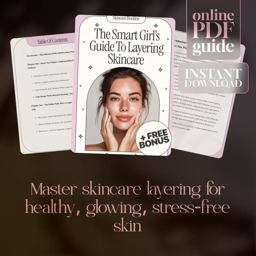 The Smart Girl’s Guide to Layering Skincare | How to Layer Skincare Products Guide, Digital Download eBook & Routine Checklist