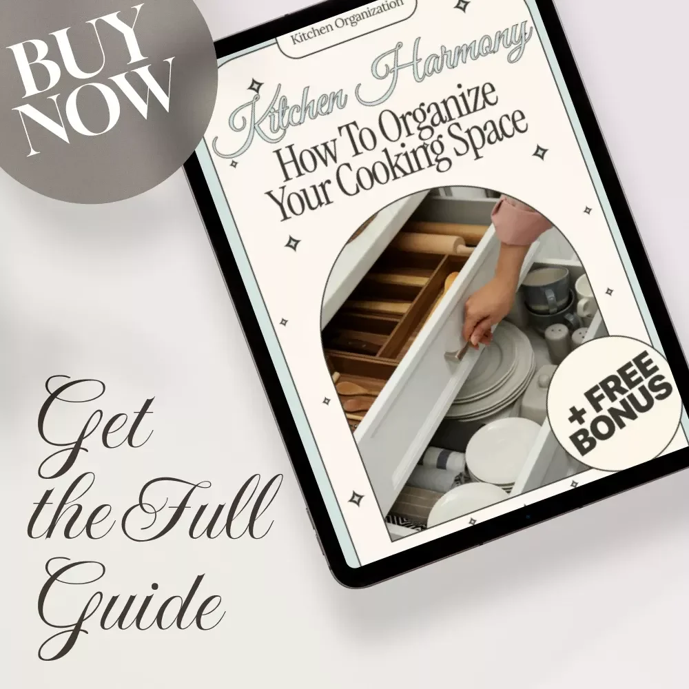 Kitchen Harmony How to Organize Your Cooking Space | Ultimate Guide, eBook & Checklist for Kitchen Organization, Smart Storage Solutions, Meal Planning, and AI Tools