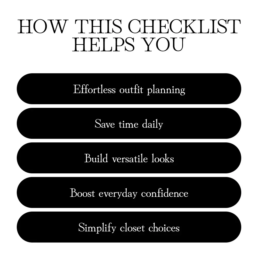 Build Your Timeless Closet Essential Wardrobe Staples Checklist | Minimalist Capsule Wardrobe Guide | Digital Download for Women’s Fashion & Style Organization