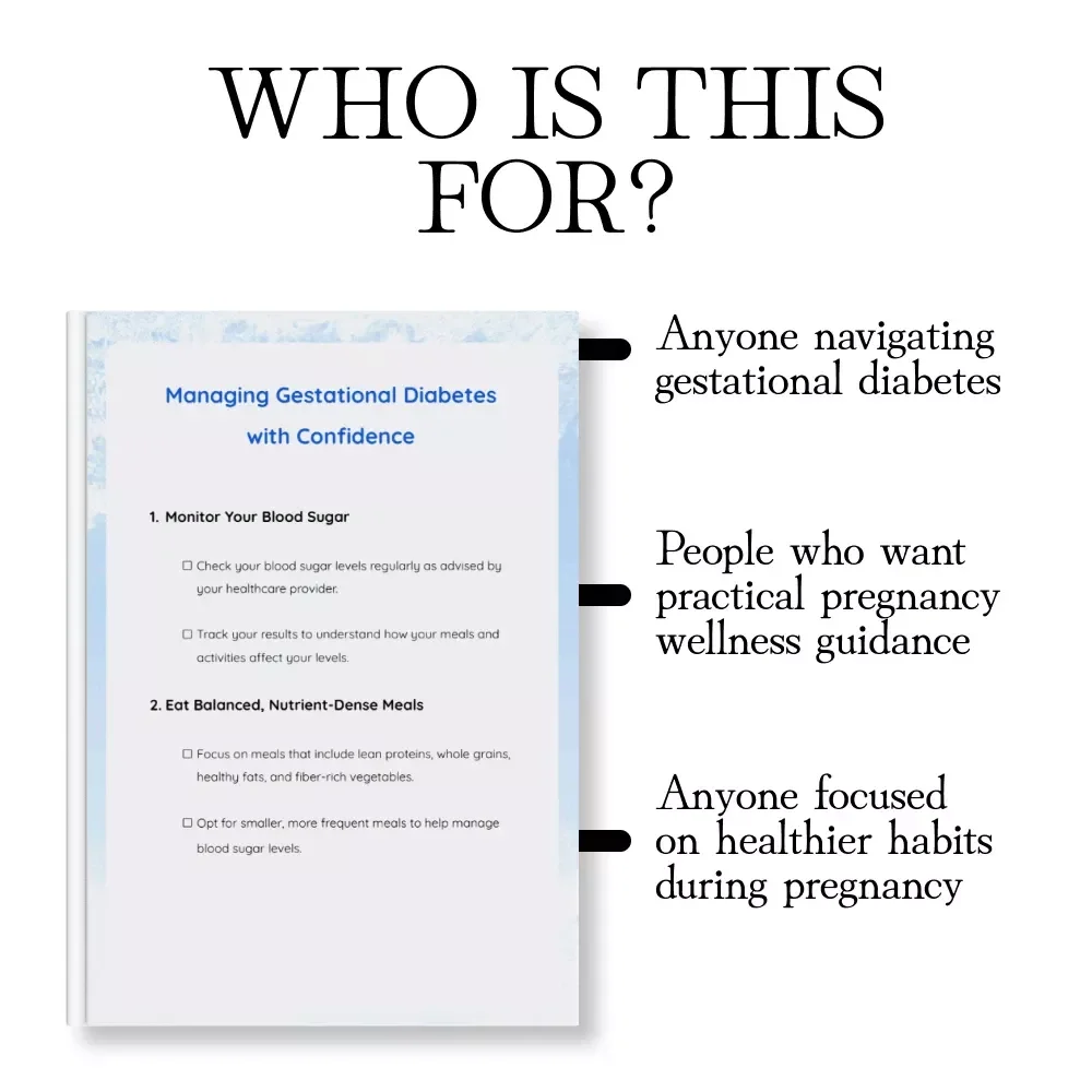 Managing Gestational Diabetes with Confidence | Printable Gestational Diabetes Checklist | Pregnancy Health Support Guide
