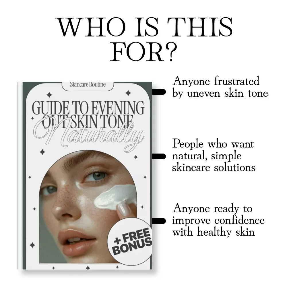 Guide to Evening Out Skin Tone Naturally | Digital Skincare eBook for Clear, Radiant, Even Complexion | Holistic Beauty Routine, Natural Remedies & Skincare Tip