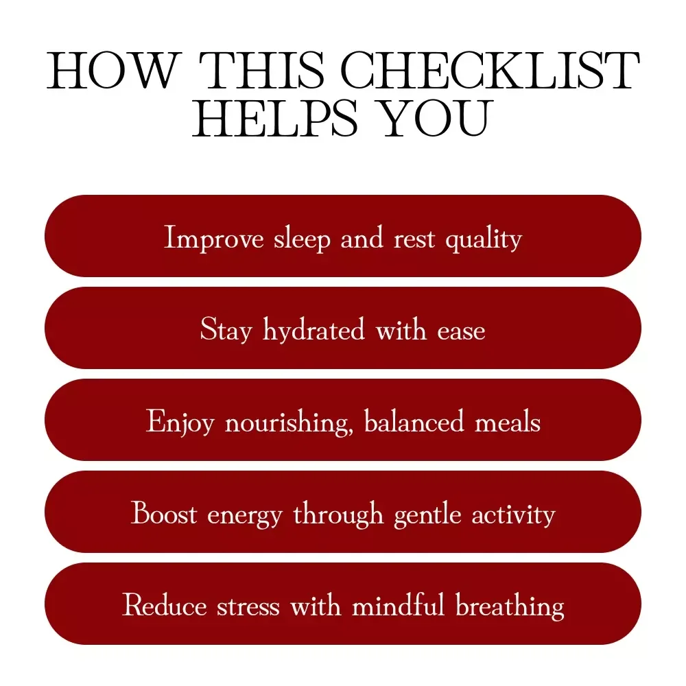 Combat Pregnancy Fatigue: Checklist | Practical Guide to Reduce Pregnancy-Related Fatigue and Boost Energy