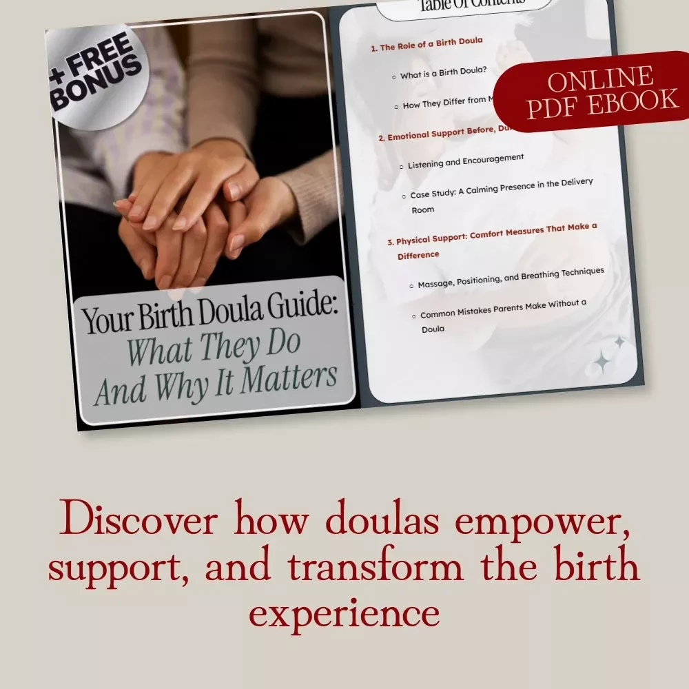 Your Birth Doula Guide: What They Do and Why It Matters | eBook for Expecting Parents | Digital Download Birth Doula What They Do Resource