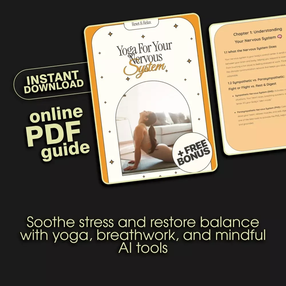 Reset & Relax: Yoga for Your Nervous System | Digital Yoga Guide for Stress Relief, Mindfulness & Calm | Yoga to Calm the Nervous System | Instant Download