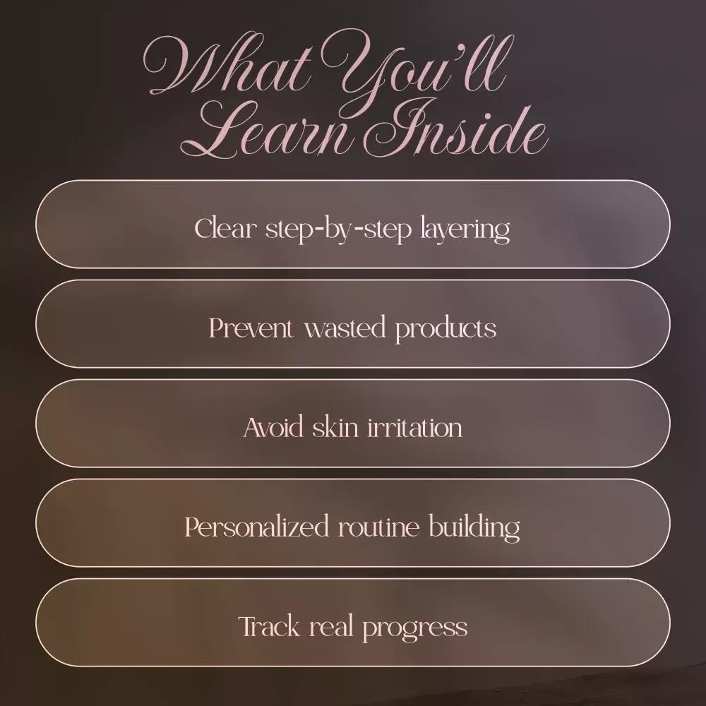The Smart Girl’s Guide to Layering Skincare | How to Layer Skincare Products Guide, Digital Download eBook & Routine Checklist