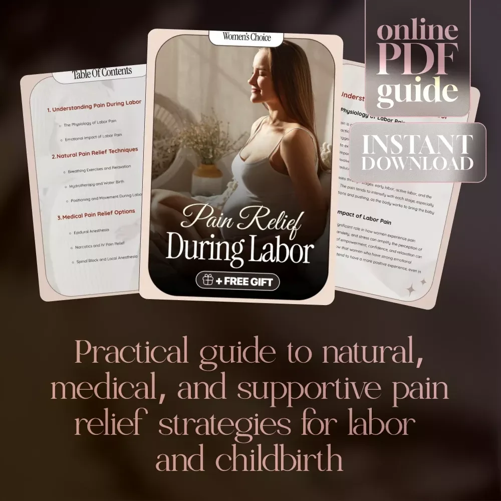 Pain Relief During Labor Ebook | Gentle & Effective Pain Management Options During Labor Guide for Expecting Mothers
