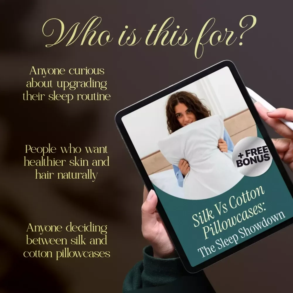 Silk vs Cotton Pillowcases: The Sleep Showdown | Digital Guide, eBook & Checklist for Better Sleep, Beauty & Skin Care