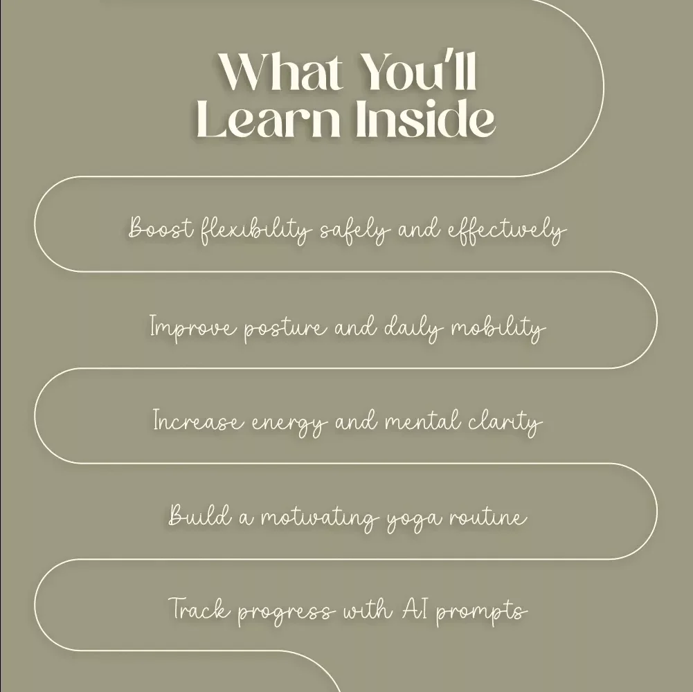 Bend, Stretch, Thrive: Unlocking Flexibility with Yoga | Yoga eBook, Digital Download Guide, Flexibility Routine, Beginner to Advanced Yoga Poses, Mindful Fitness & Wellness PDF