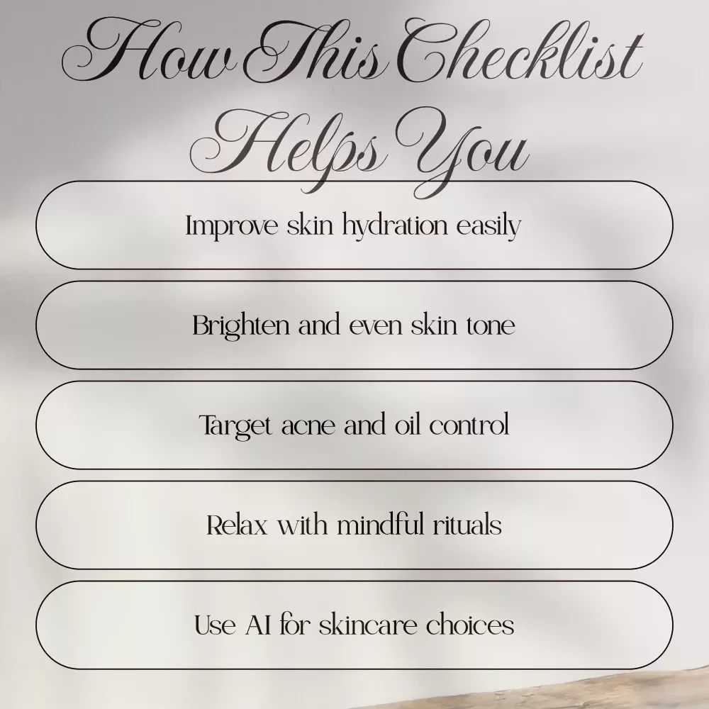 The Checklist for the Benefits of Face Masks | Digital Skincare Checklist for Glowing Skin, Self-Care & Beauty Routine