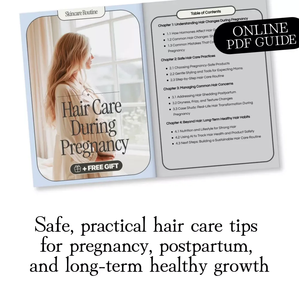 Hair Care During Pregnancy | Digital Guide for Expecting Moms | Safe Hair Care Tips, Routines & Postpartum Solutions