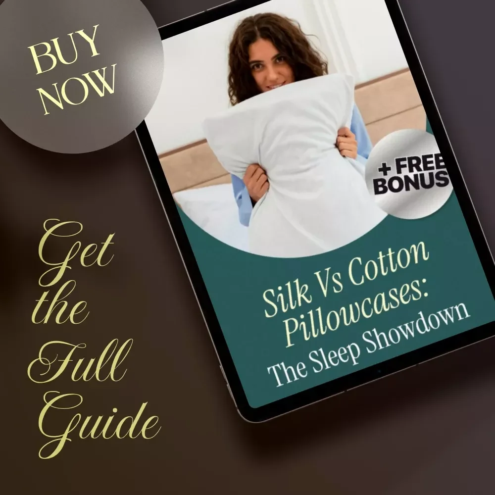 Silk vs Cotton Pillowcases: The Sleep Showdown | Digital Guide, eBook & Checklist for Better Sleep, Beauty & Skin Care