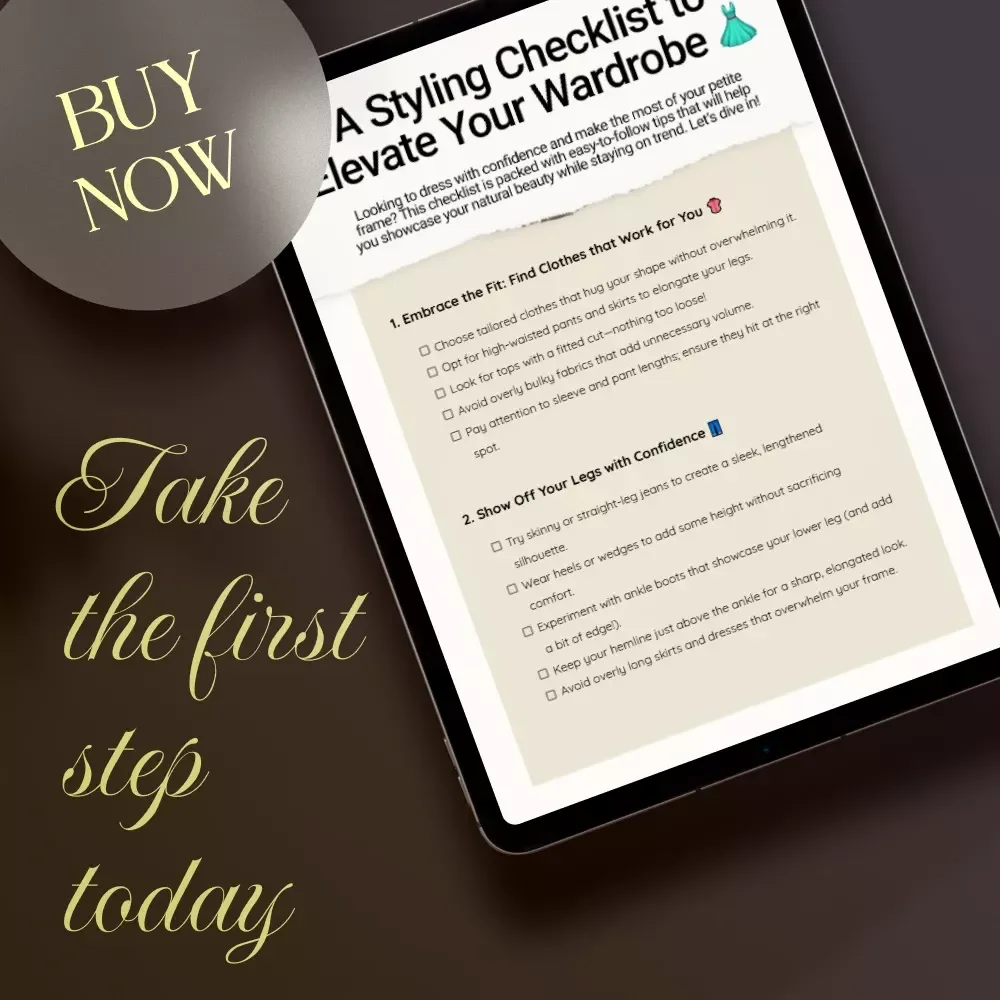 A Styling Checklist to Elevate Your Wardrobe | Styling Tips for Petite Women | Digital Download Guide, eBook & Fashion Checklist
