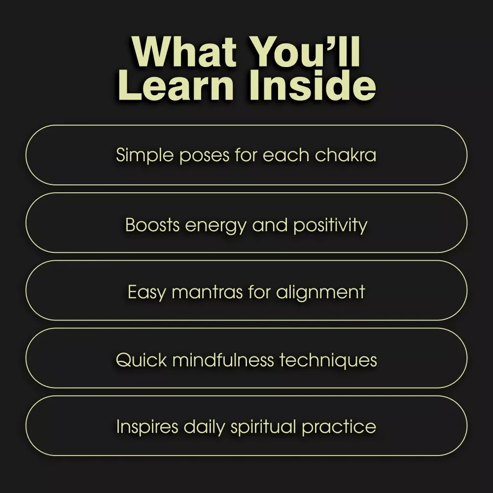 The Ultimate Chakra Balancing Yoga Checklist | Digital Download | Yoga for Chakra Balancing Printable Guide