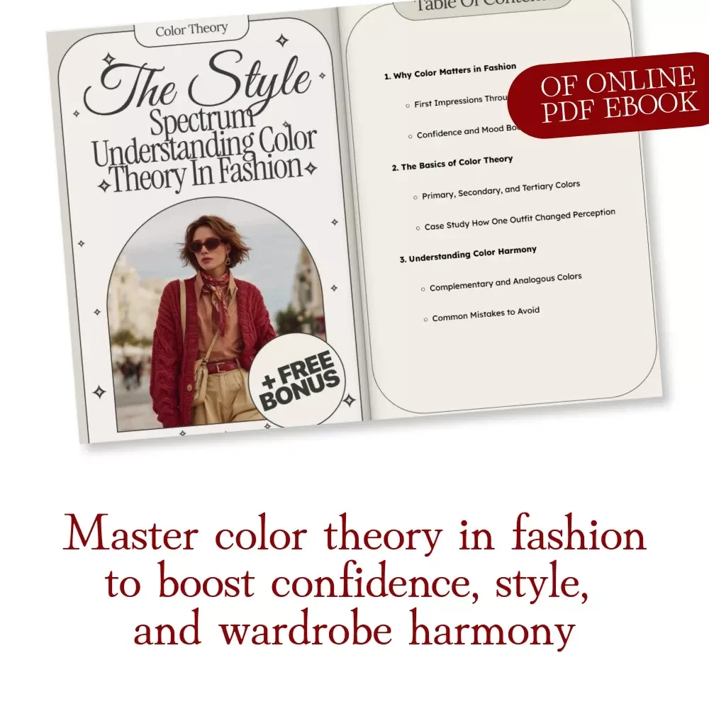 The Style Spectrum Understanding Color Theory in Fashion | Fashion Ebook | Digital Download Guide to Understanding Color Theory in Fashion for Wardrobe Styling, Outfits & Seasonal Palettes