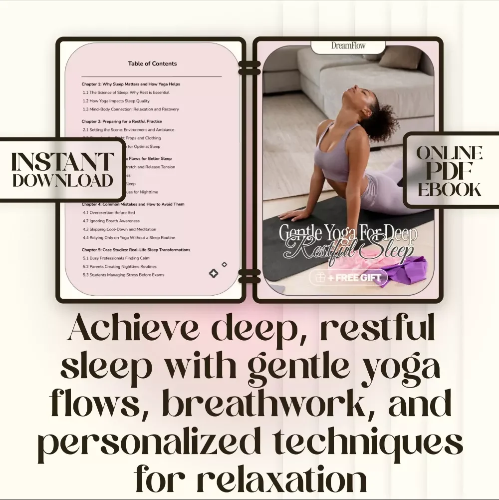 Gentle Yoga for Deep, Restful Sleep: A Complete eBook Guide to Better Sleep with Yoga Flows, Breathwork, and More
