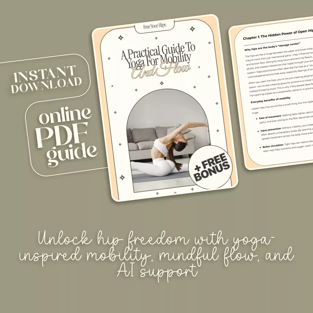 Free Your Hips: A Practical Guide to Yoga for Mobility and Flow | Digital Yoga Guide for Hip Opening, Flexibility, and Daily Movement Freedom
