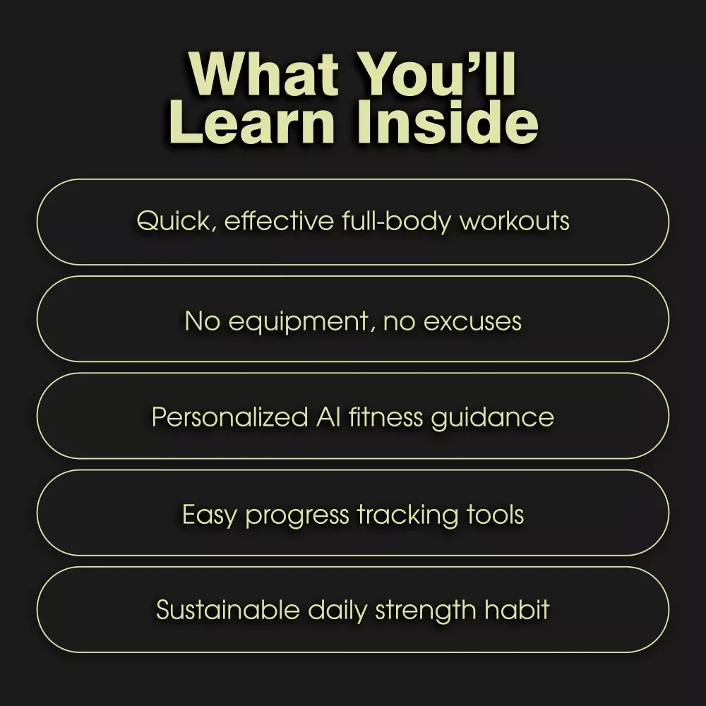 Strength Circuits With No Equipment Needed | Bodyweight Strength Training Guide | Strength Circuits You Can Do Without Equipment | Digital Fitness eBook