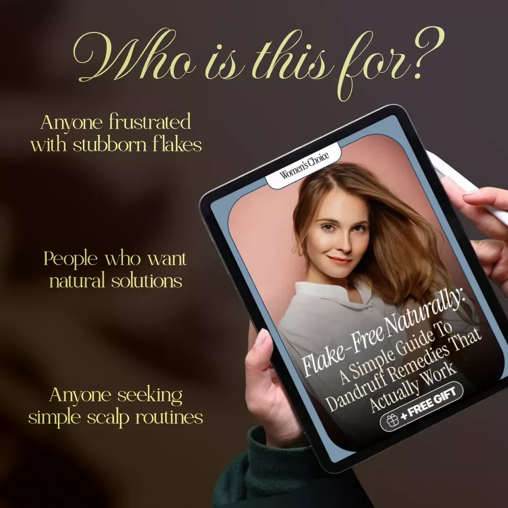 Flake-Free Naturally: A Simple Guide to Dandruff Remedies That Actually Work | Digital Guide for Natural Remedies for Dandruff | Instant Download eBook & Checklist for Scalp Care
