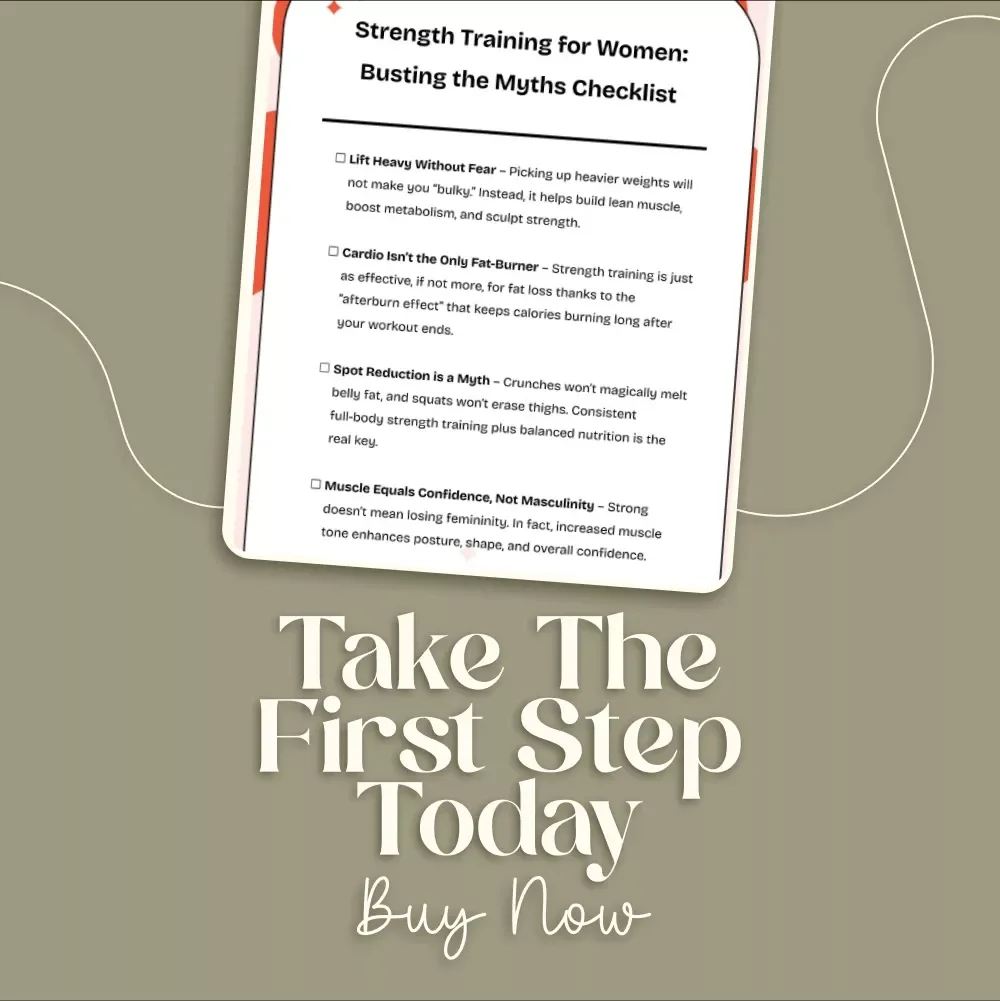 Strength Training for Women: Busting the Myths Checklist | Digital Fitness Guide, Empowerment eBook, Women’s Weightlifting Resource, Printable Workout Motivation, Instant Download