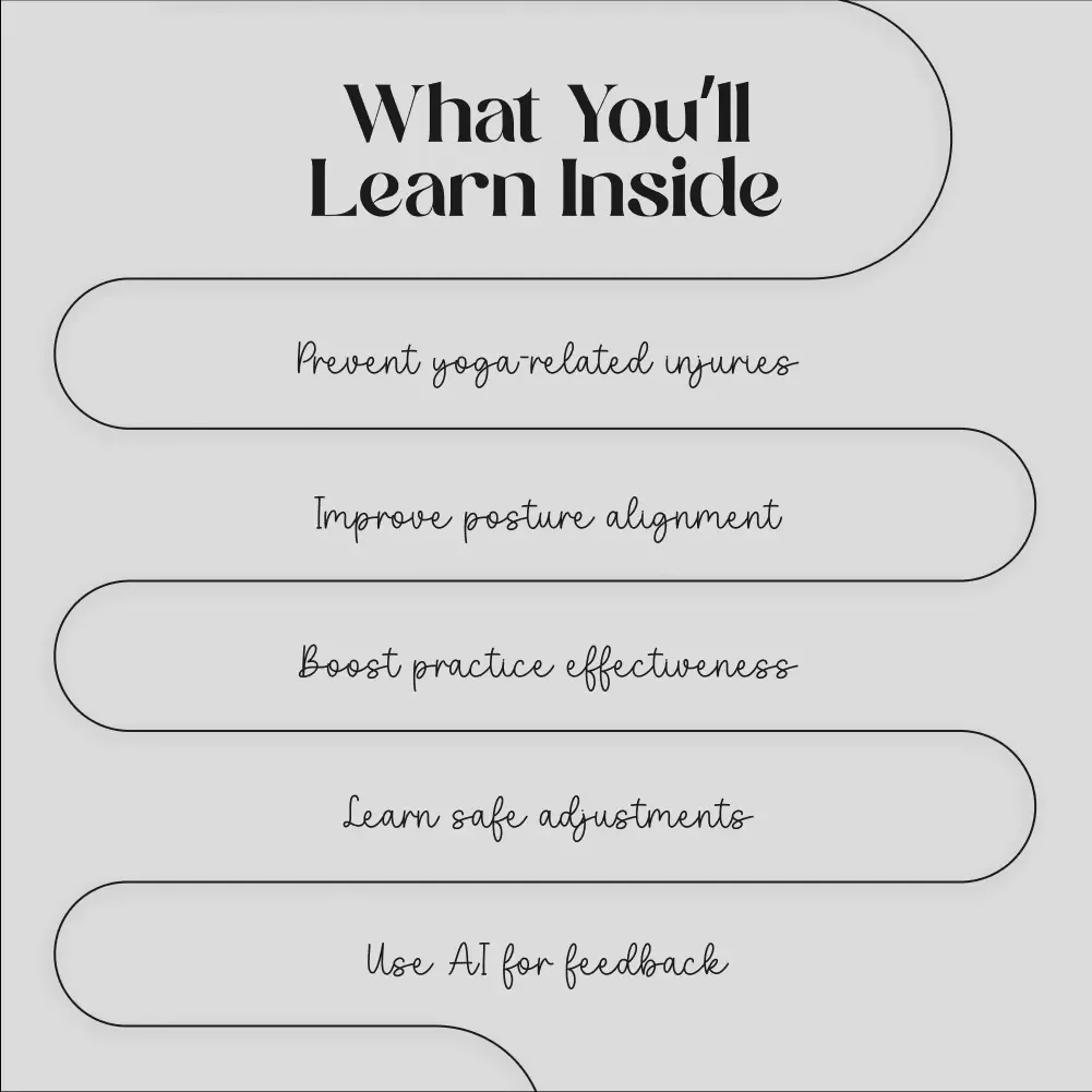 Correcting Common Yoga Pose Mistakes Safely | Yoga Alignment eBook | Digital Download Guide for Beginners and Instructors | Improve Posture, Prevent Injuries, Enhance Practice