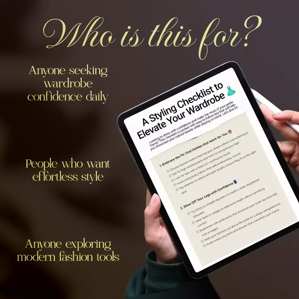 A Styling Checklist to Elevate Your Wardrobe | Styling Tips for Petite Women | Digital Download Guide, eBook & Fashion Checklist