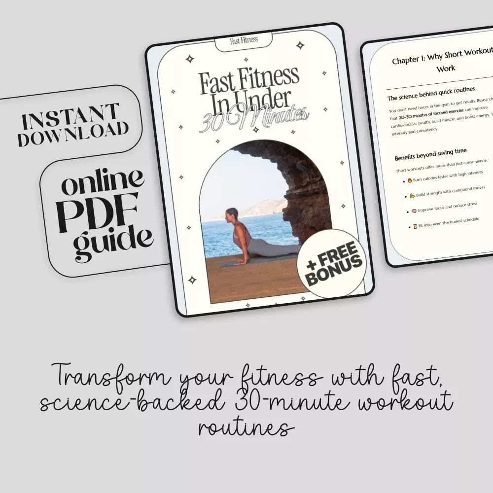 Fast Fitness in Under 30 Minutes | Ultimate Guide for a Fitness Routine Under 30 Minutes | Quick Workouts, AI Tools & Sample Plans