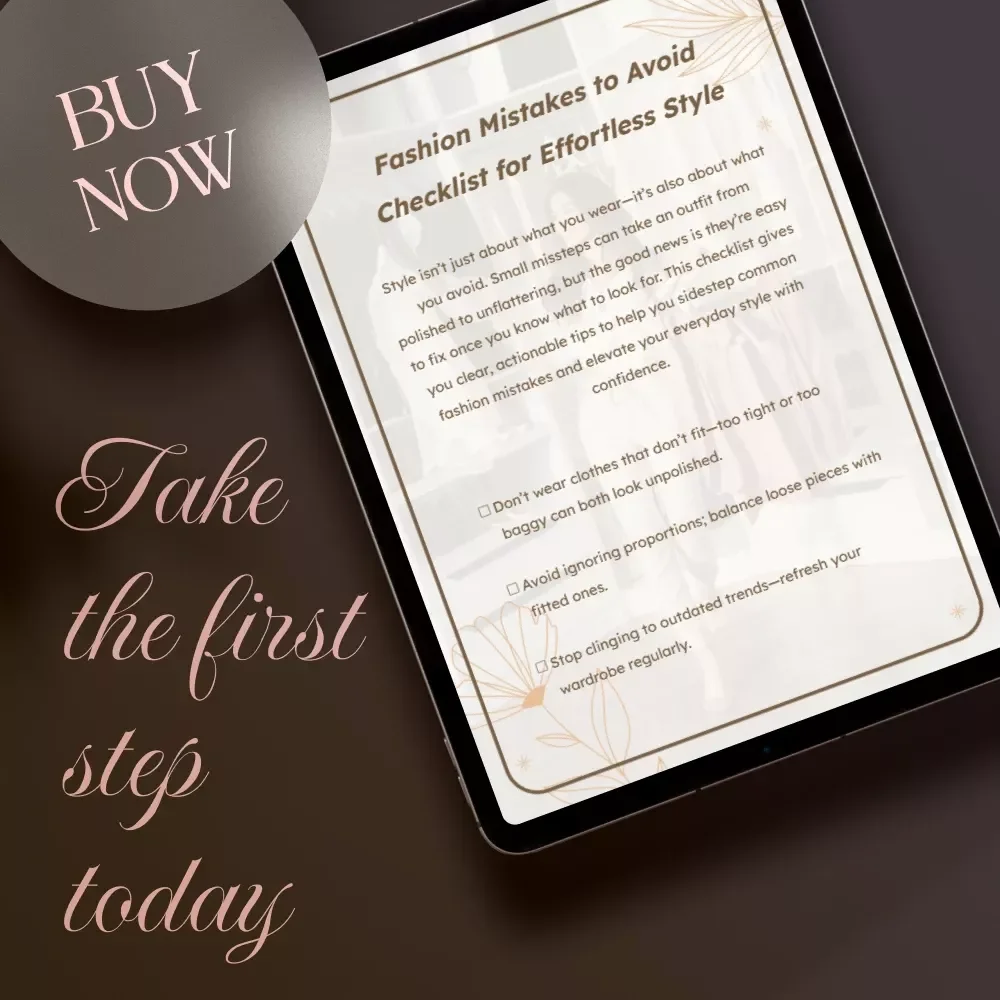 Fashion Mistakes to Avoid Checklist for Effortless Style | Digital Download Guide, eBook & Printable Fashion Mistakes to Avoid List for Women & Men