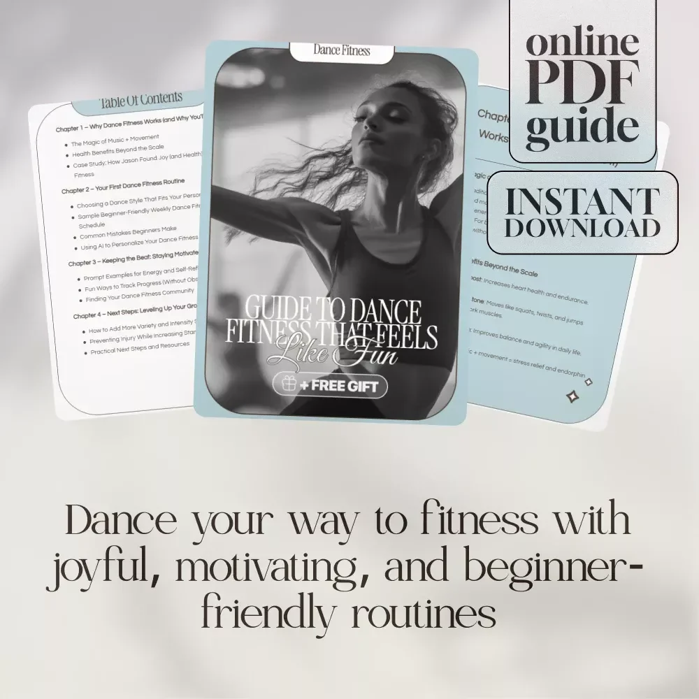 Guide to Dance Fitness That Feels Like Fun | Beginner-Friendly Digital Download | Dance Fitness for Beginners eBook & Checklist