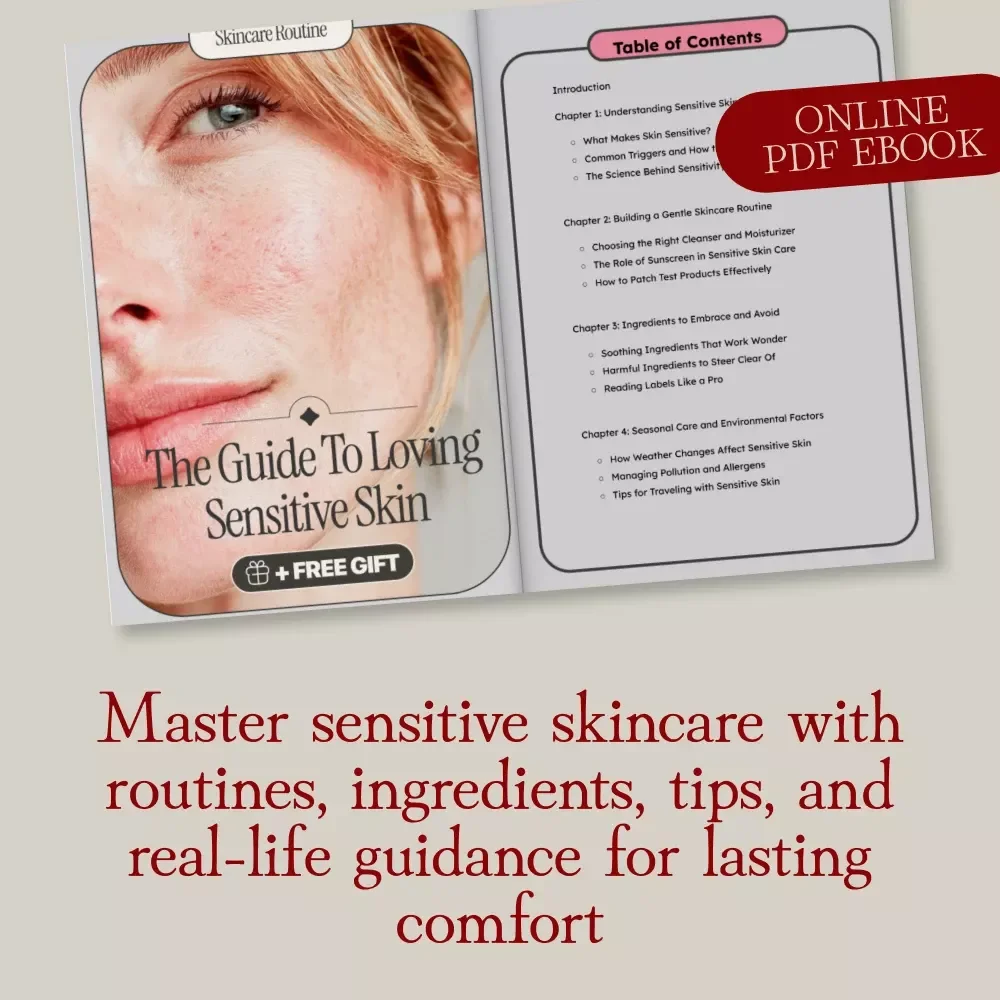 The Guide to Loving Sensitive Skin | eBook for Skincare Routine, Ingredients to Avoid, Seasonal Care, AI Skin Tools & Case Studies | Digital Download