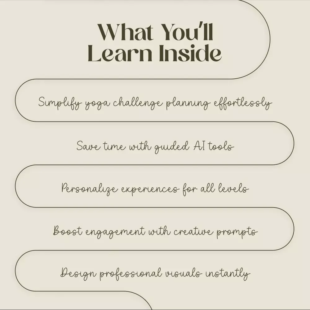 The Smart Yogi’s AI-Powered Challenge Checklist | Digital Yoga Guide | Mindfulness Planner | AI Yoga Challenge Template | Yoga Instructor Resource | Printable Digital Download
