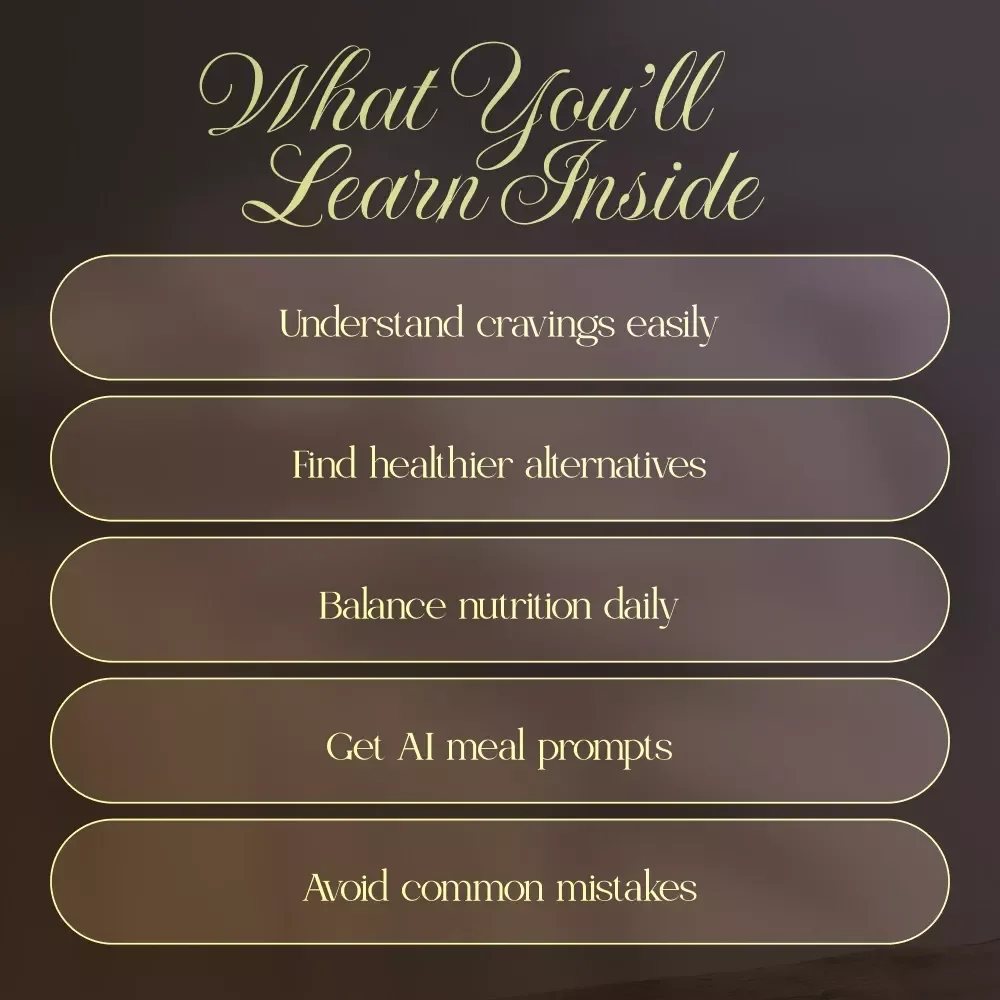 Craving Control: Navigating Pregnancy Desires | Digital Guide for Dealing with Pregnancy Cravings, Healthy Alternatives & AI Meal Planning