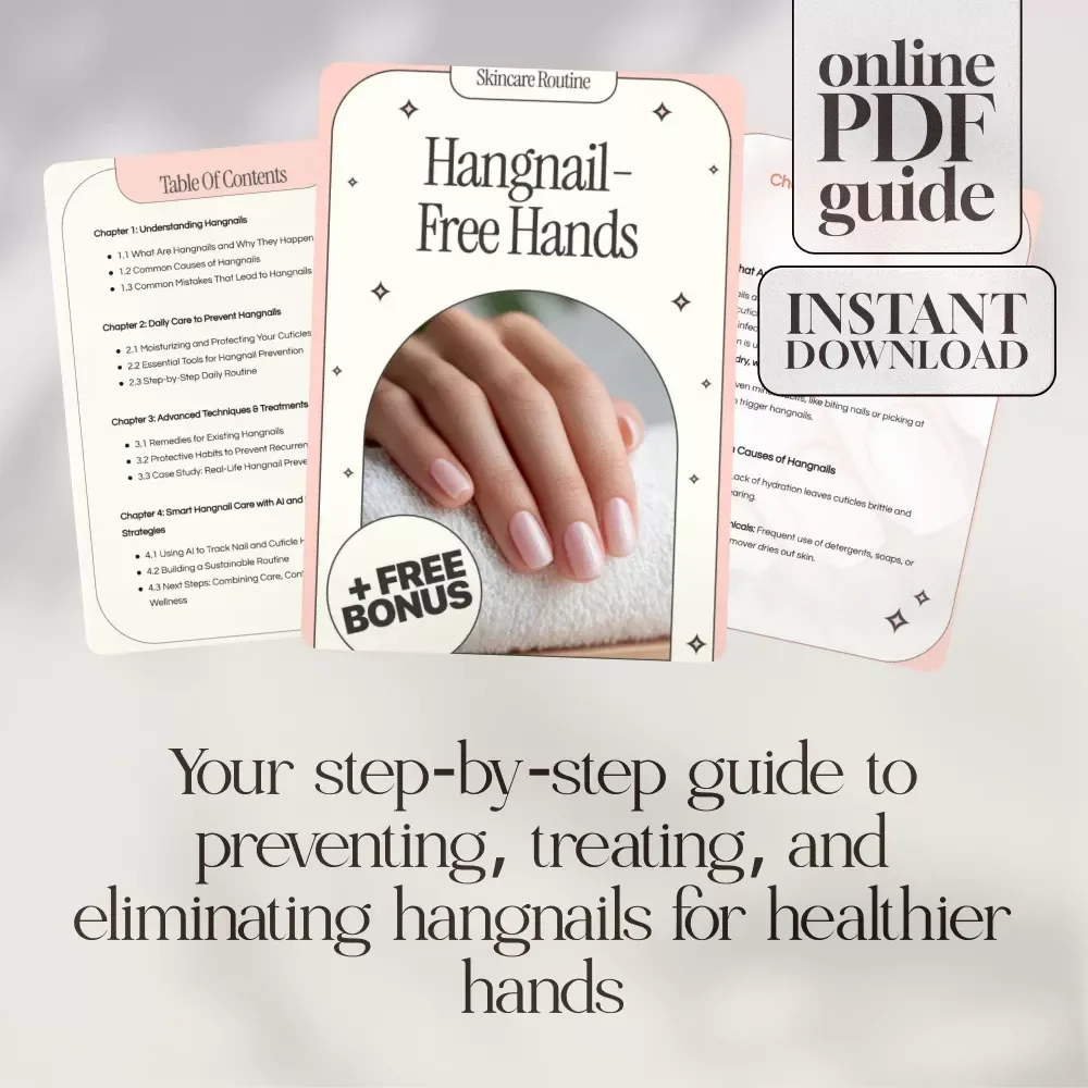Hangnail-Free Hands | Digital Download Guide, eBook & Checklist for Healthy Nails, Cuticle Care, and Hangnail Prevention
