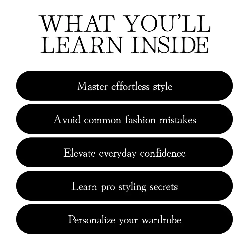 Elevate Your Style with Confidence | Digital Fashion Guide on How to Accessorize Outfits, Jewelry, Bags, Shoes & More | Style Checklist & eBook Download