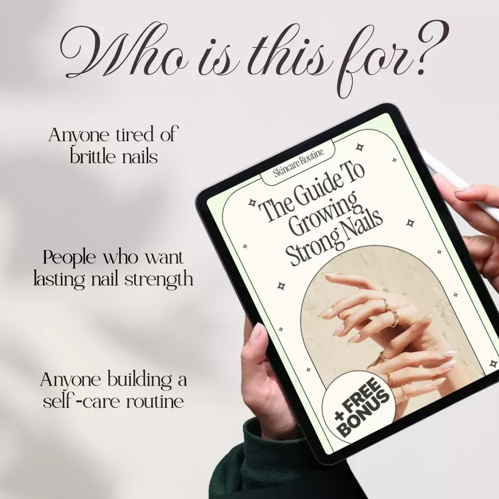 The Guide to Growing Strong Nails | Nail Care eBook for Healthy Growth, Daily Routines & Natural Strengthening | How to Grow Strong Nails Digital Download