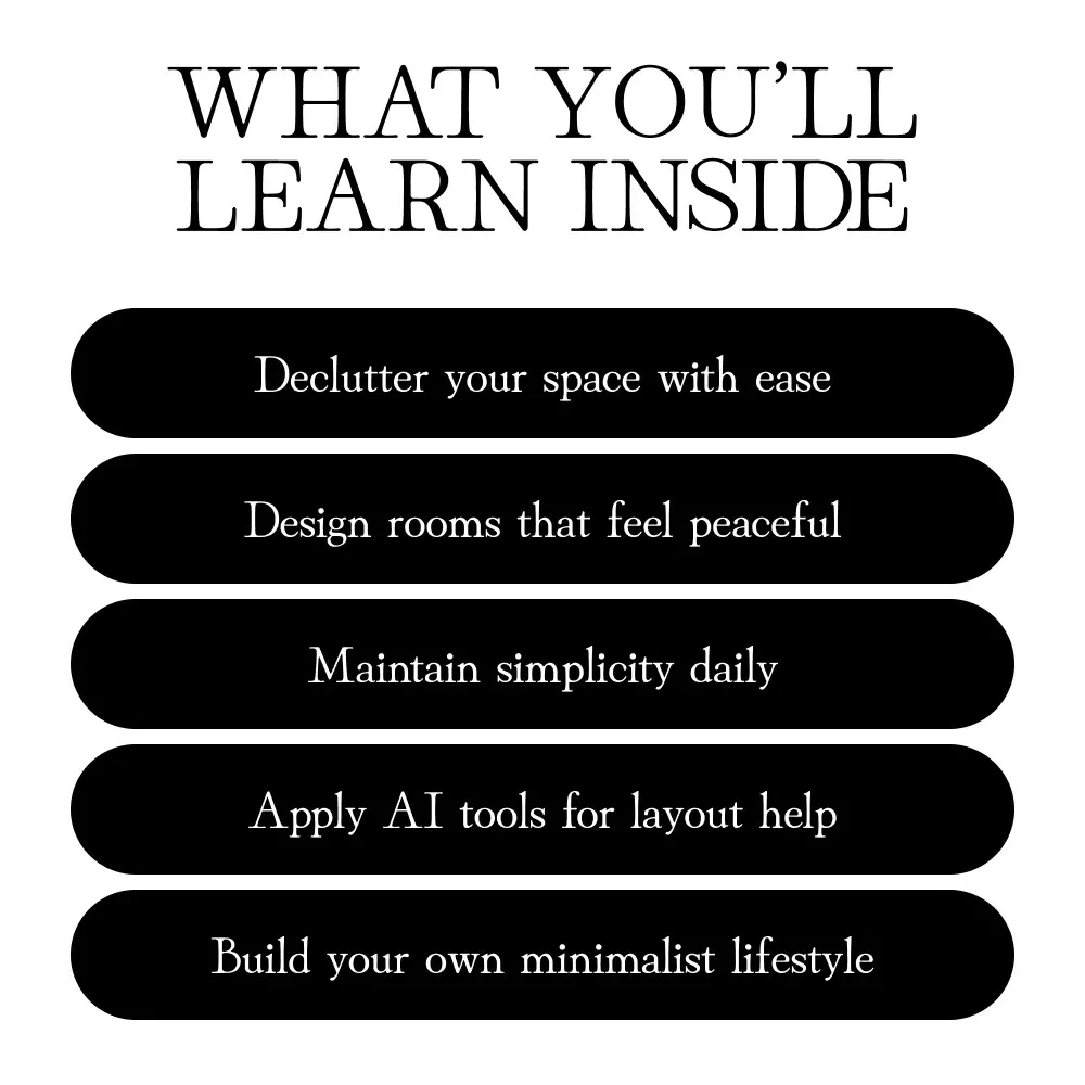 Less, But Better: A Simple Guide to Creating a Minimalist Living Space – Digital Download, eBook, Checklist for Decluttering, Minimalist Home Design, and Calm Living
