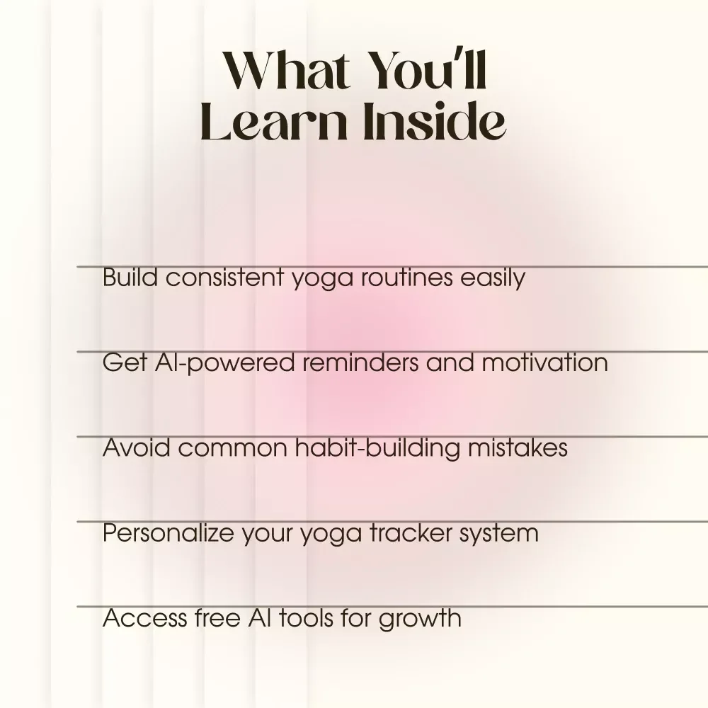 Your Guide to an AI-Powered Yoga Habit Tracker | Digital Guide for Building Consistency & Motivation