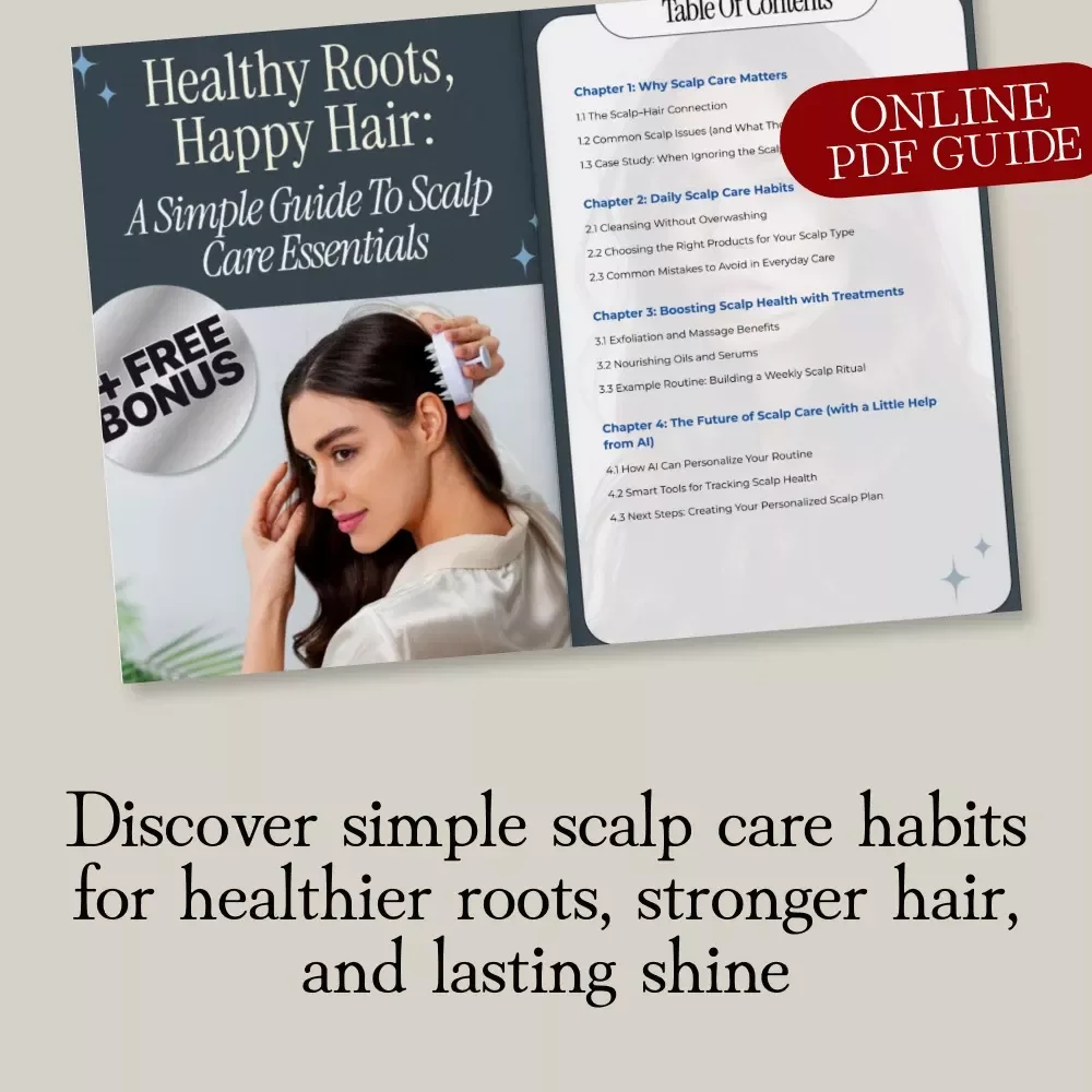 Healthy Roots, Happy Hair: A Simple Guide to Scalp Care Essentials | Digital Download eBook | Scalp Care Guide, Hair Growth Tips, Self-Care Checklist