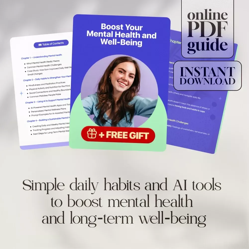 Boost Your Mental Health and Well-Being Guide | Digital Download with Practical Mental Health Tips