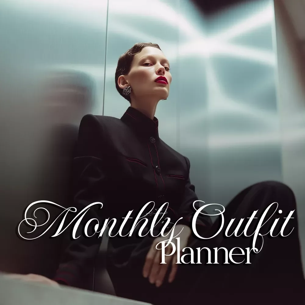 Monthly Outfit Planner Checklist for Effortless Style | Printable Digital Download | Wardrobe Organizer | Fashion Planning Guide | Closet Management | Monthly Outfit Planner