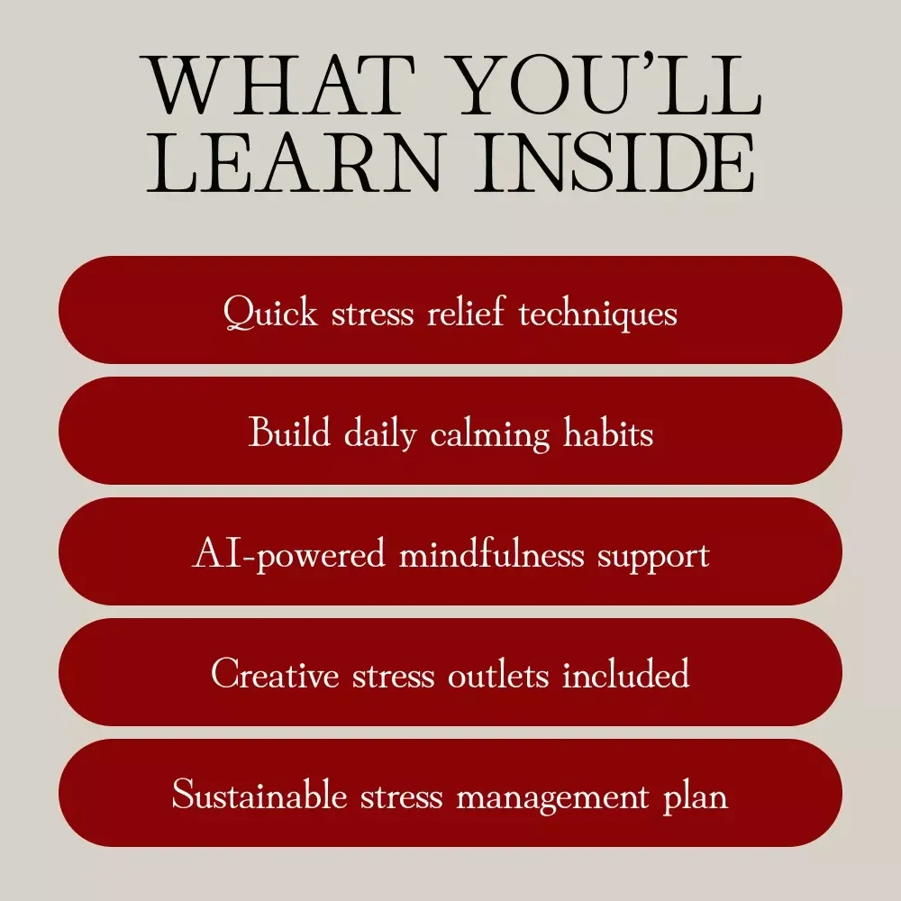 Breathe, Relax, Thrive: Stress Relief Activities Guide | Digital Download eBook for Mindfulness, Anxiety Relief, Meditation & Self-Care
