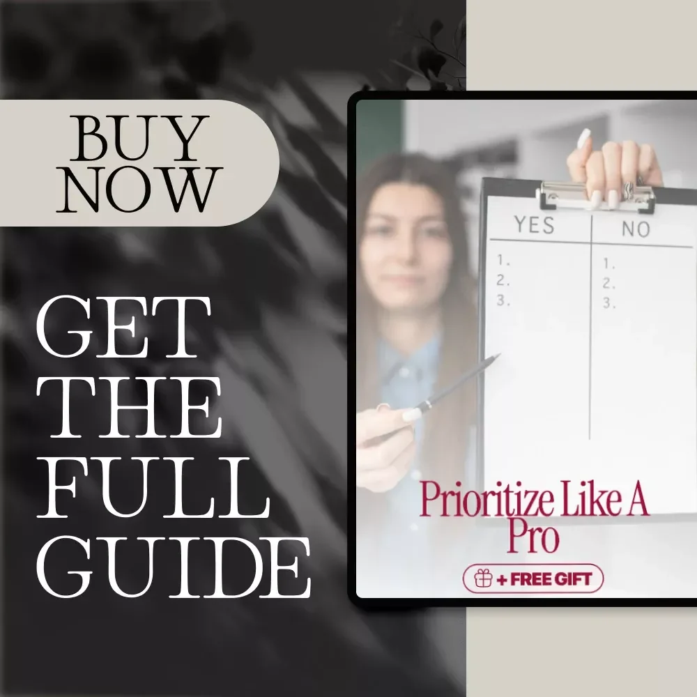 Prioritize Like a Pro | Task Prioritization Quick Guide | Digital Download Productivity eBook for Women